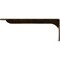 Ekena Millwork Embrey Steel Bracket, Antiqued Brass 2"W x 16"D x 6 1/2"H BKTM02X16X06EBABS - alternate 8